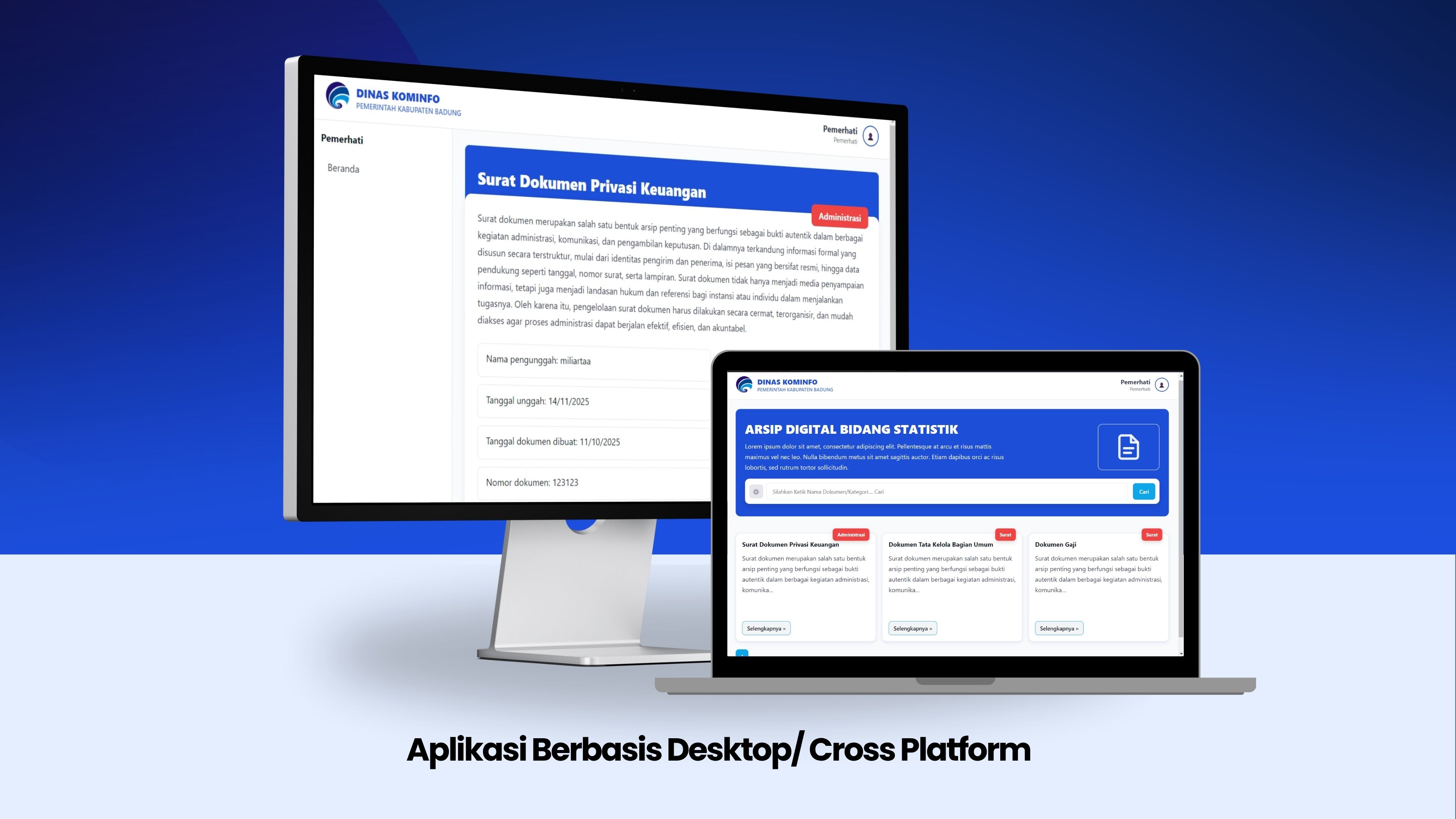 Aplikasi Berbasis Desktop / Cross Platform Website